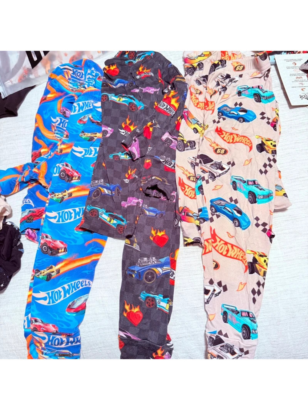 Bums and roses hot wheels bamboo pajama bundle